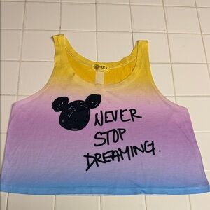 Disney Never Stop Dreaming Crop Top